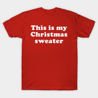 Lazy Christmas Sweater T-Shirt